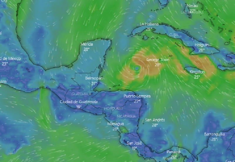 Se forma la tormenta tropical Zeta en el Caribe