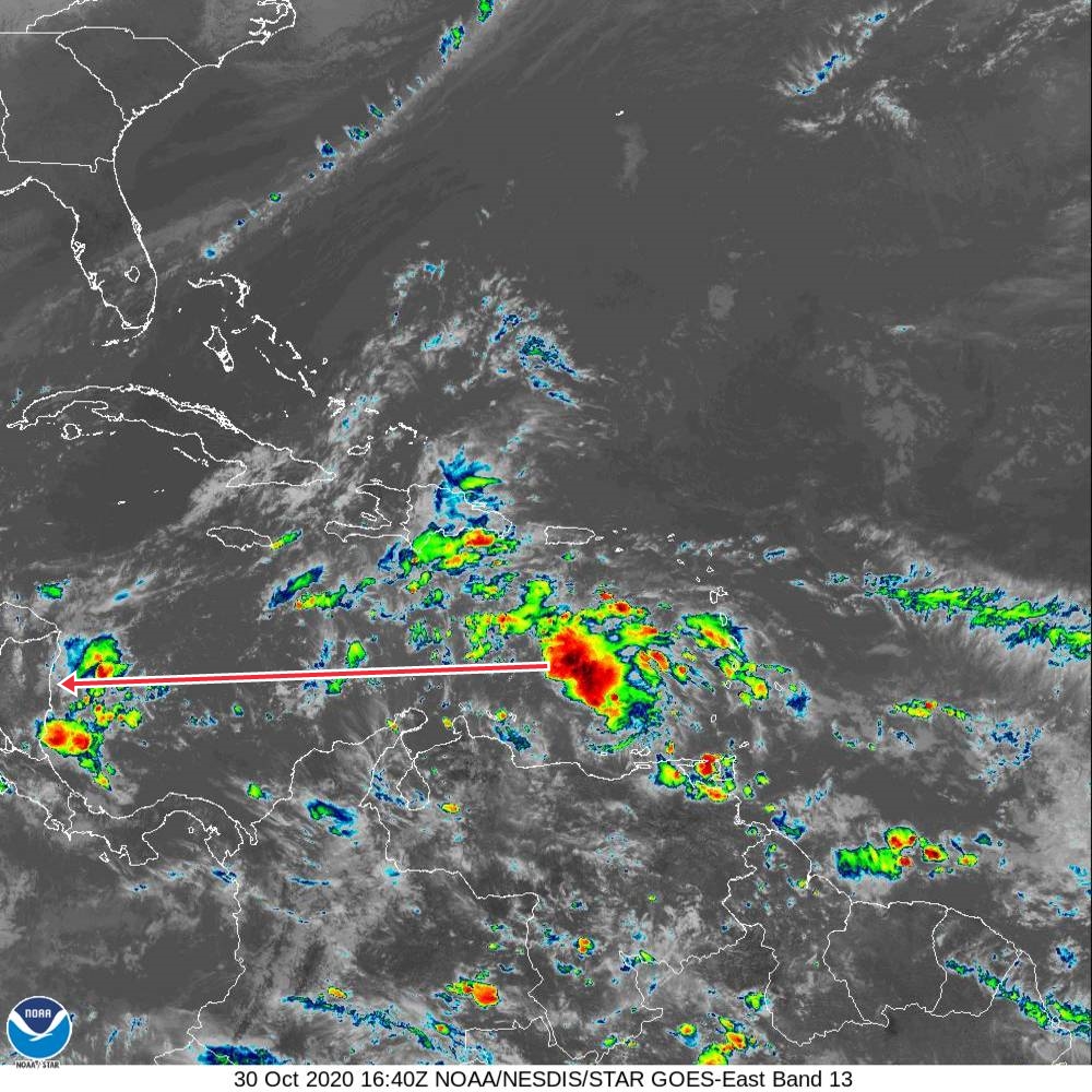 INETER vigila disturbio tropical que podría afectar Nicaragua Managua. Radio La Primerísima