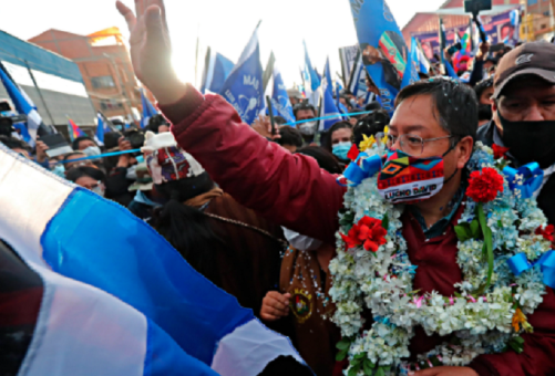 TSE declara oficialmente como presidente electo de Bolivia a Luis Arce La Paz. TELESUR
