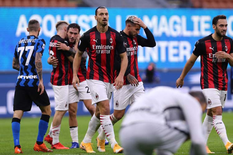 Club AC Milán confirma cinco positivos a Covid-19 Roma. Prensa Latina