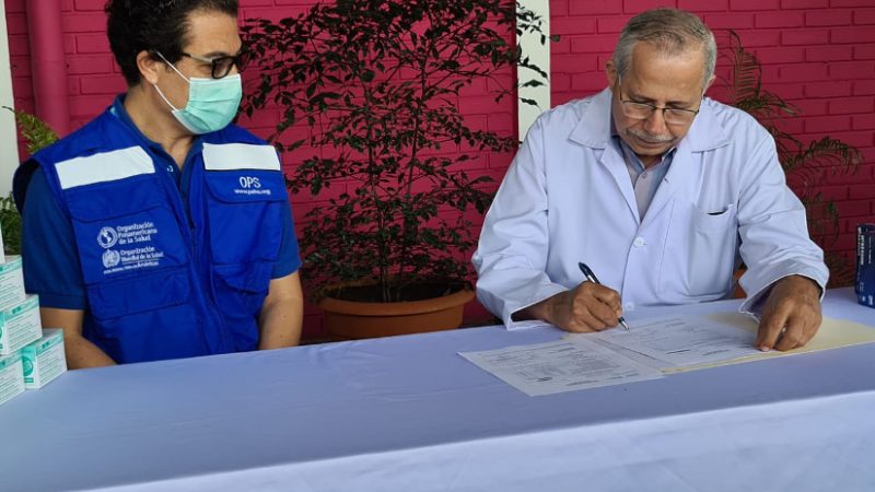 OPS dona al Ministerio de Salud equipos de protección de médicos Managua. Radio La Primerísima