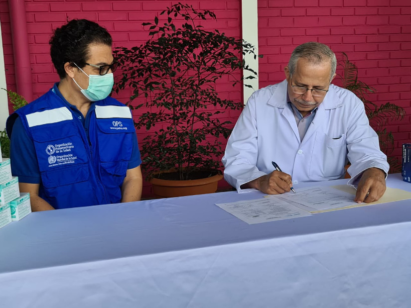OPS dona al Ministerio de Salud equipos de protección de médicos Managua. Radio La Primerísima