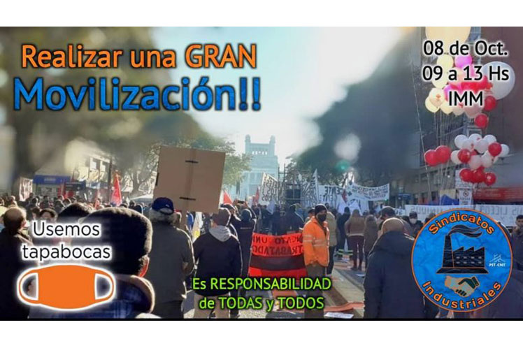 Gremios de Uruguay se movilizan por reivindicaciones Montevideo. Prensa Latina