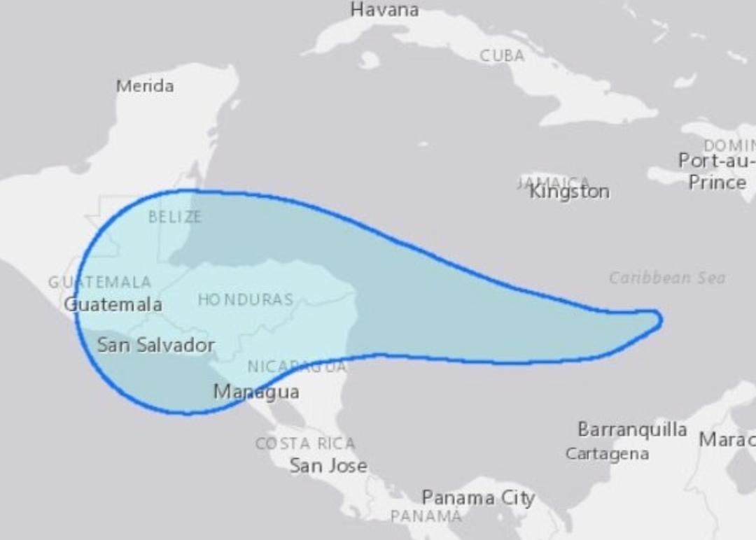 Depresión tropical se desplaza hacia costa del Caribe Norte Managua. Radio La Primerísima