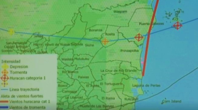 INETER determina trayectoria de huracán Eta en nuestro país Managua. Radio La Primerísima.