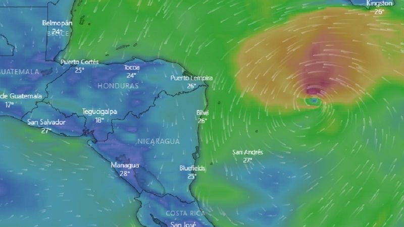 Emiten alerta en 10 departamentos de Honduras por llegada de tormenta Eta Tegucigalpa. Agencias.