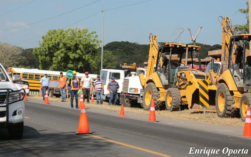 MTI avanza en restablecimiento de la red vial Managua. Radio La Primerísima