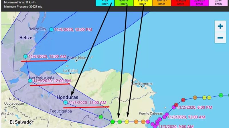 INETER espera efectos indirectos de fenómeno climático ETA Managua. Radio La Primerísima