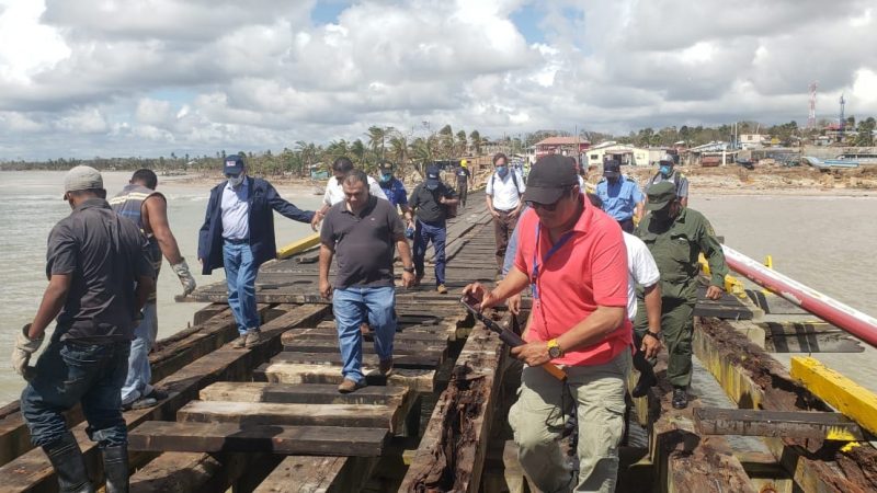 Portuaria evalúa daños en muelle de Bilwi Managua. Radio La Primerísima