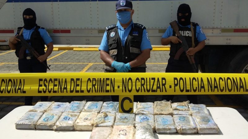 Policía incauta 25 kilos de cocaína en El Guasaule Managua. Radio La Primerísima