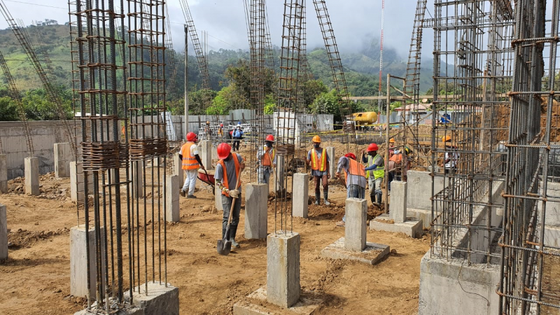 Sustancial avance en la construcción del hospital de Quilalí Managua. Radio La Primerísima.