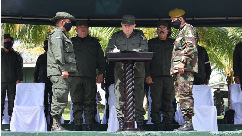 Traspaso de mando del Batallón Ecológico del Ejército de Nicaragua Managua. Radio La Primerísima 