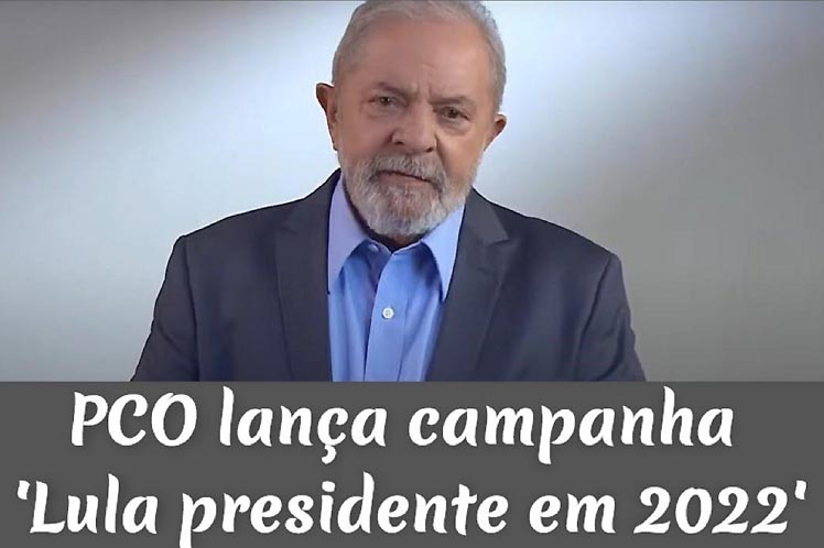 PT presenta campaña Lula presidente en 2022 Brasilia. Prensa Latina