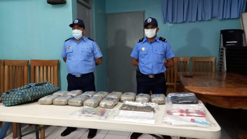 Incautan 13 libras de marihuana en Masaya Managua. Por Jerson Dumas/Radio La Primerísima