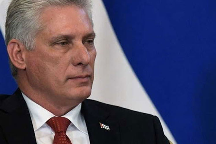 Presidente Díaz-Canel rechaza política hostil de EEUU La Habana. Prensa Latina