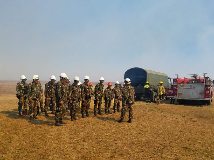 Militares apoyan estrategia de prevención de incendios Managua. Radio La Primerísima