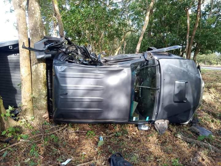 Un muerto y tres lesionados en accidente en Río San Juan Managua. Por Jerson Dumas/Radio La Primerísima