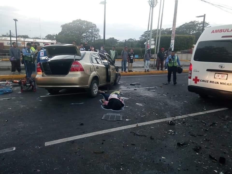 Dos muertos tras violento choque en carretera sur Managua. Por Jerson Dumas/Radio La Primerísima 
