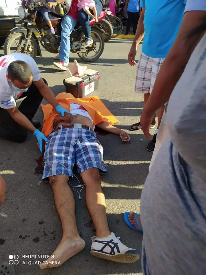 Motorizado fallece tras impactar contra pesado camión en Rivas Managua. Alexander Cordón/ La Primerísima 