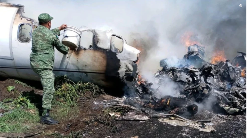 Cae avión de la Fuerza Aérea Mexicana Agencia