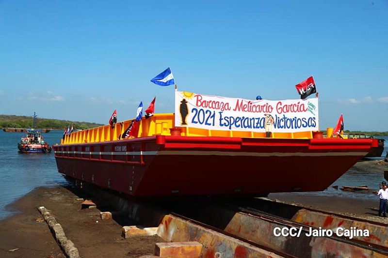 Ya está operando nueva barcaza en Puerto Sandino Managua. Radio La Primerísima
