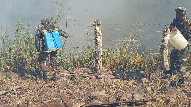 Incendio arrasa con 6 manzanas de pasto seco en Boaco Managua. Radio La Primerísima