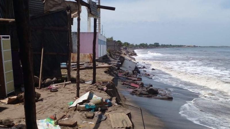 Registran viviendas afectadas por fenómeno Mar de Fondo en Corinto Managua. Radio La Primerísima