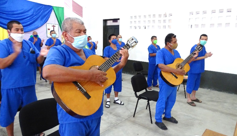 Privados de libertad participan en misa virtual Managua. Radio La Primerísima