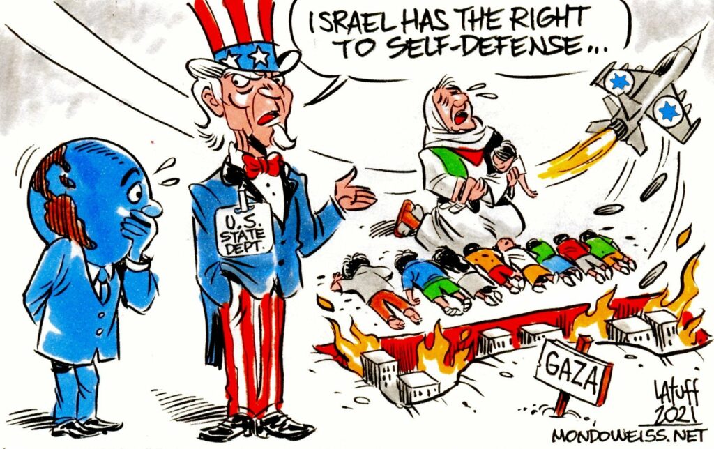 ¿Acaso el pueblo palestino no tiene derecho a defenderse? Por María Landi | Desinformémonos, México. Imágenes de Carlos Latuff