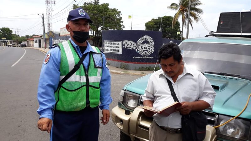 Sectores evangélicos se unen a campaña vial en Carazo Managua. Manuel Aguilar/Radio La Primerísima