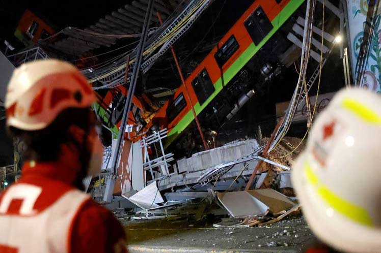 Incrementan a 23 muertos por accidente del Metro en México Ciudad México. Prensa Latina