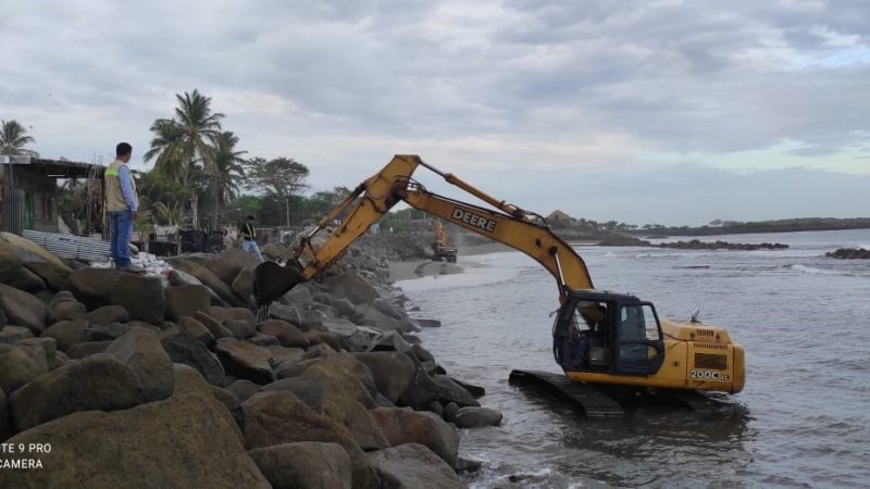 MTI trabaja para restablecer dique en Corinto Managua. Radio La Primerísima 