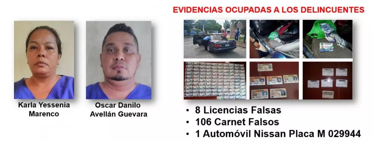 Capturan a falsificadores de licencias en Rivas Managua. Jerson Dumas/Radio La Primerísima