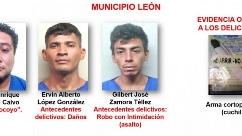 Arrestan a 20 antisociales en León Jerson Dumas/ Radio La Primerísima 