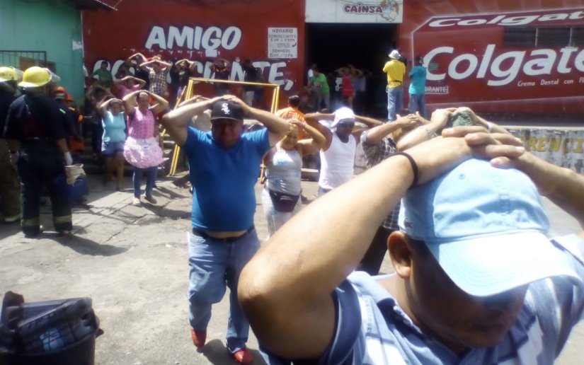 Comerciantes del Roberto Huembes se preparan ante situaciones de emergencia Managua. Lisbeth González/ La Primerísima  