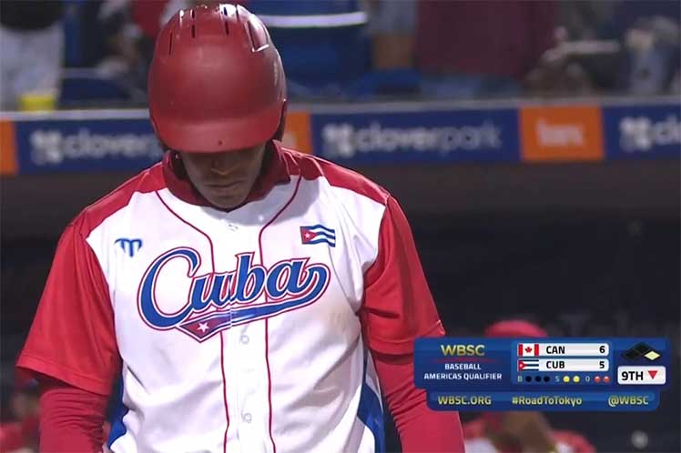 Cubanos pierden y dicen adiós al sueño del béisbol olímpico Port St. Lucie, Estados Unidos. Prensa Latina