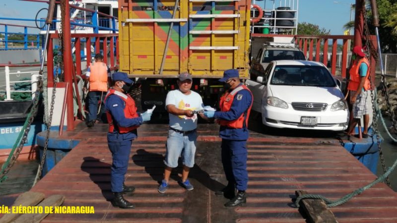 Militares protegen flota comercial Managua. Radio La Primerísima