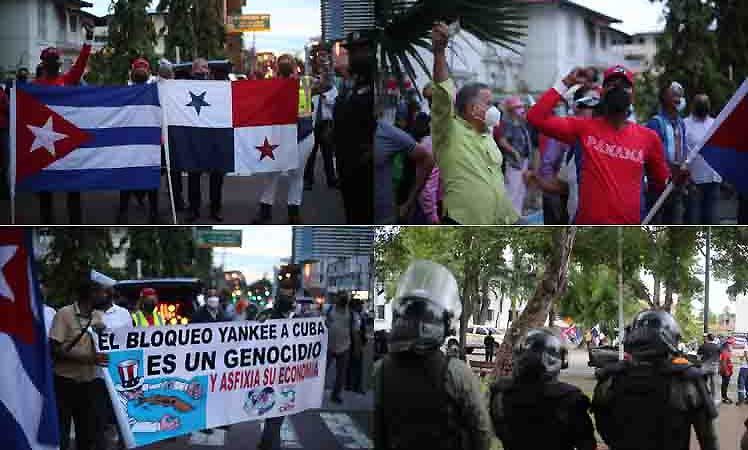 Asedio a la Embajada de Cuba en Panamá Ciudad Panamá. Prensa Latina