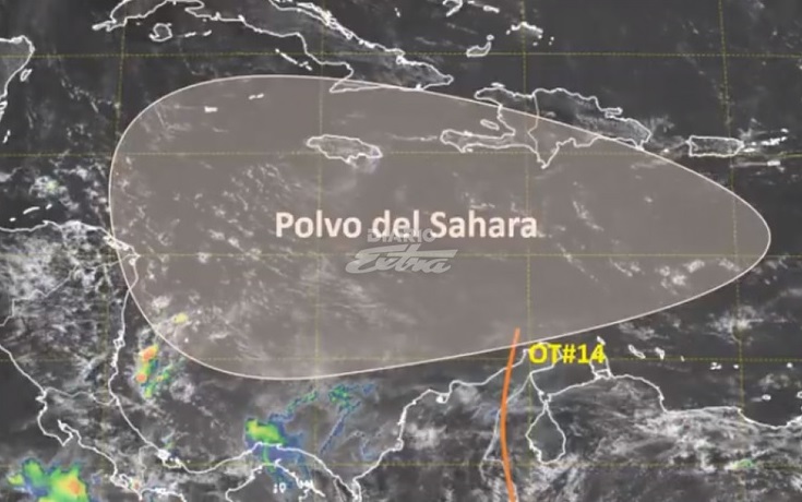 Polvo del Sahara podría afectar a Nicaragua San José. Diario Extra/RLP