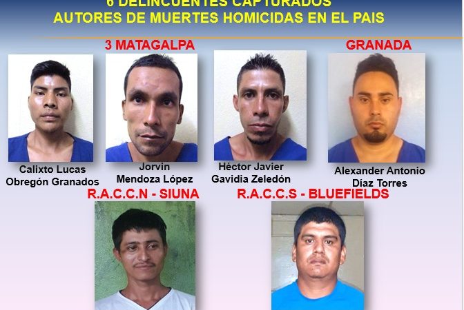 Policía capturó a 12 homicidas en la primera semana de agosto Managua. Radio La Primerísima/ Jerson Dumas 