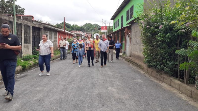Inauguran calles en barrio Guadalupe en Santa Teresa Managua. Manuel Aguilar/Radio La Primerísima