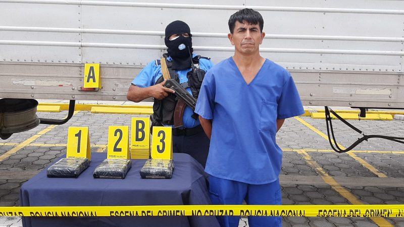 Policía incauta 3 kilos cocaína a salvadoreño Managua. Por Jerson Dumas/Radio La Primerísima