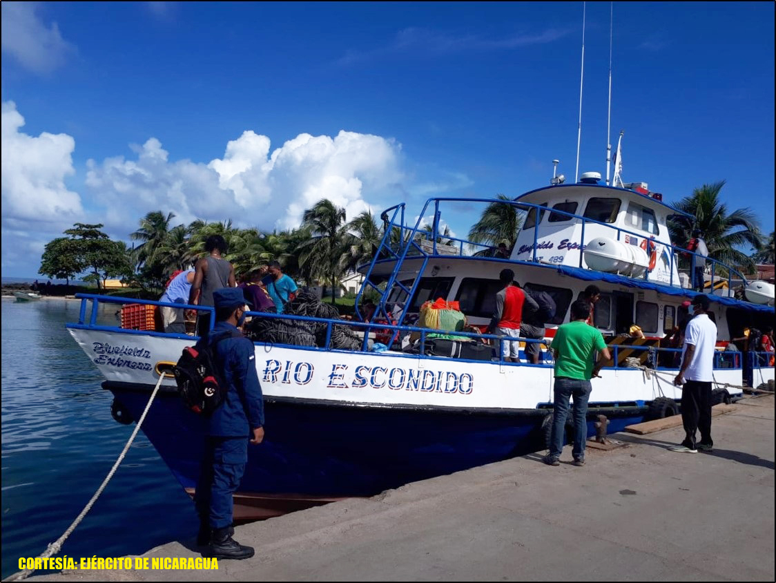 Militares garantizan seguridad a embarcaciones comerciales Managua. Radio La Primerísima