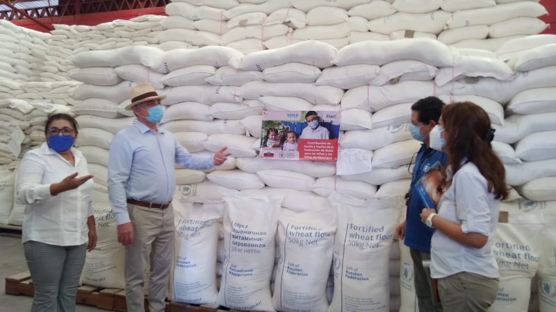 Rusia dona harina y aceite para reforzar merienda escolar Managua. Radio La Primerísima