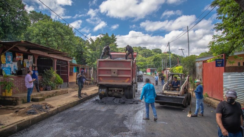 Programa Calles para el Pueblo avanza en un 69% Managua. Por Ingrid Canda/Radio La Primerísima