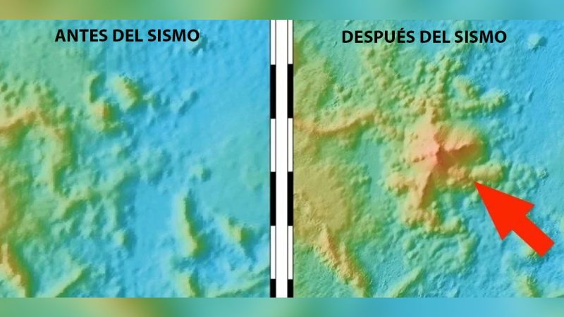 Terremoto revela nacimiento de enorme volcán bajo el océano Lima. La República