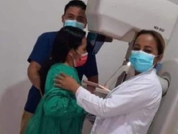 Primera paciente que estrena equipo para mamografía en Quilalí Managua. Radio La Primerísima