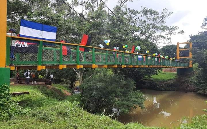 Comunidad de Pondler ya cuenta con nuevo puente colgante Managua. Radio La Primerísima