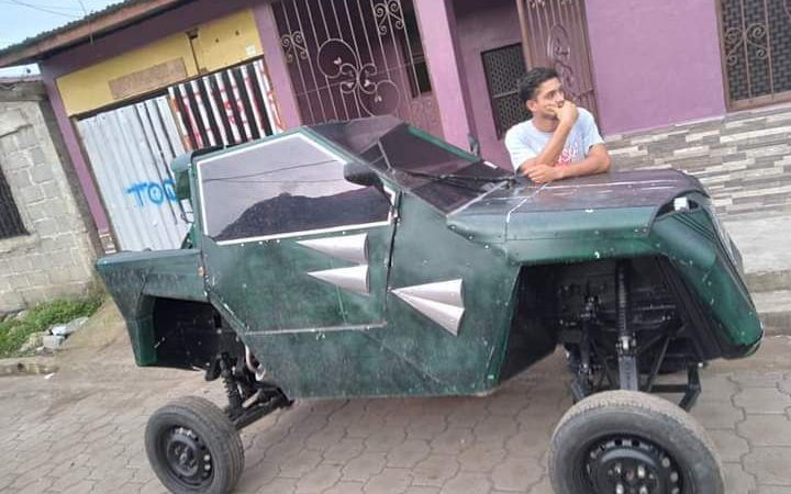 Joven construyó su propio vehículo en Jinotega Managua. Radio La Primerísima