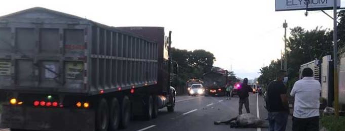 Dos motorizados lesionados en accidente de tránsito Managua. Radio La Primerísima 